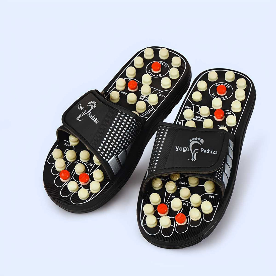 Acupressure slipper footbed detail
