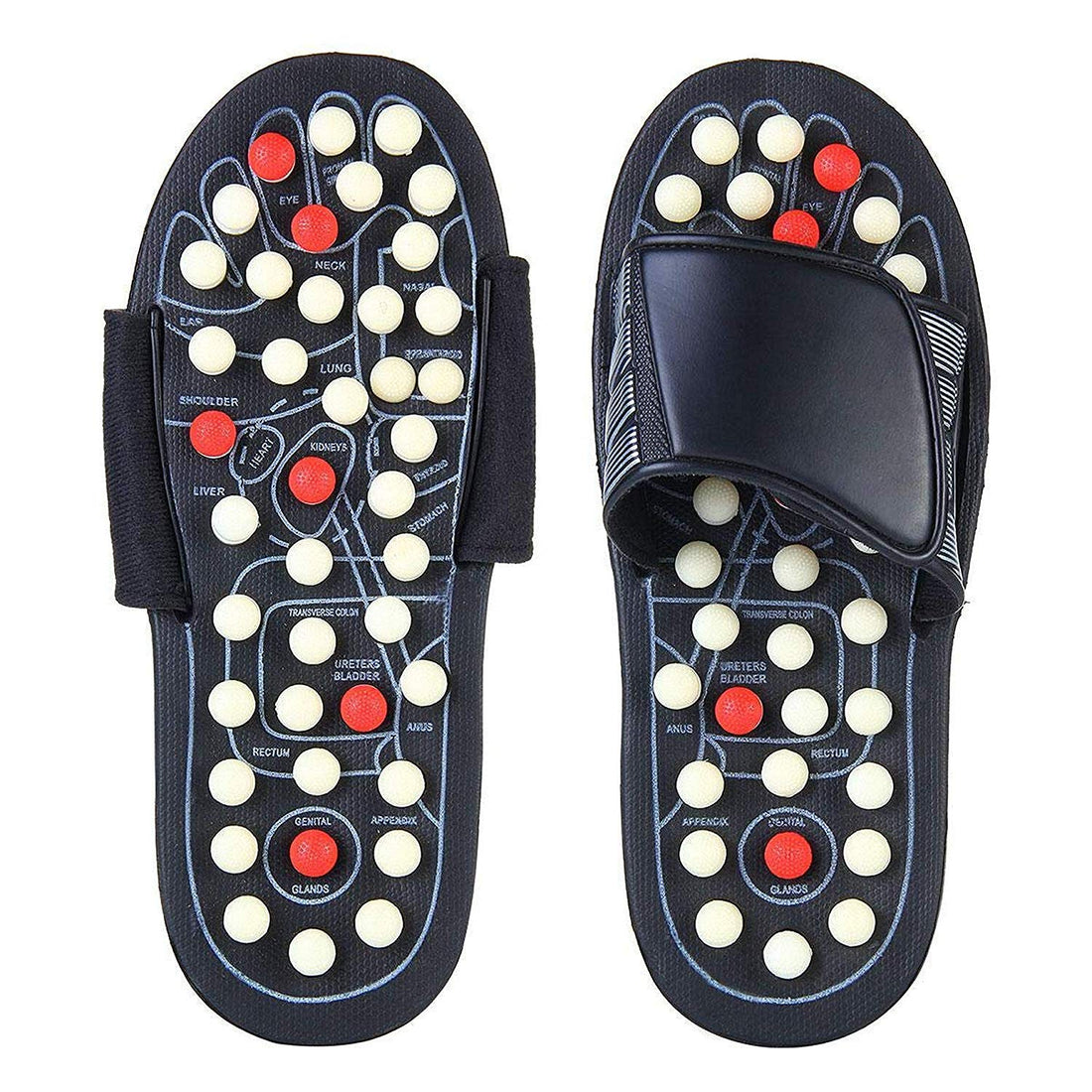 Acupressure slipper top view