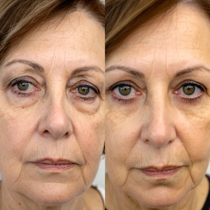 LumaEye reduces eye bags side by side