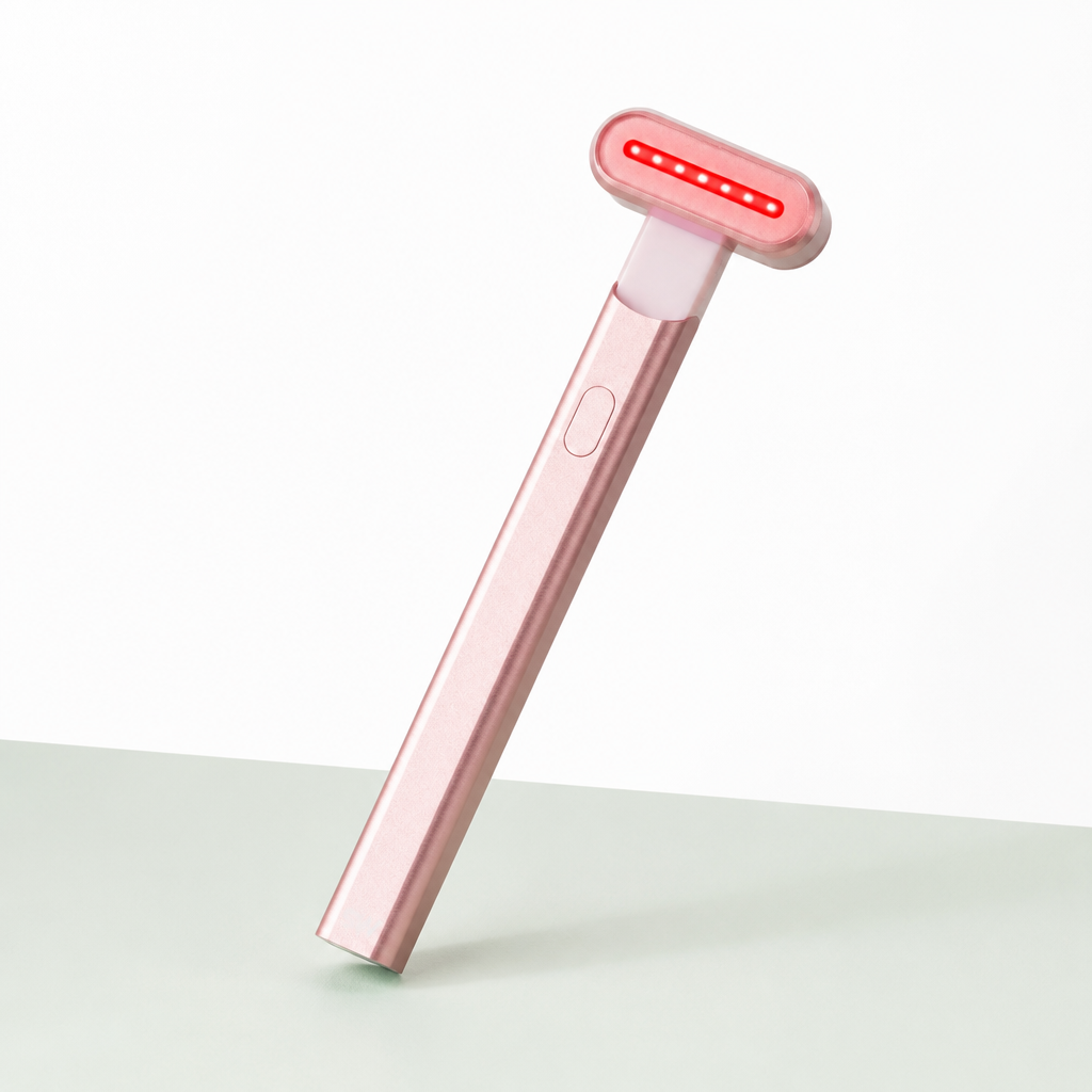 ReWired Glow Wand Rose Gold - product hero, 45 degree angle on clean background